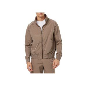 Tentree Mens Recycled Nylon Track Jacket Falcon Brown XXL TCM5058-2398 NWT